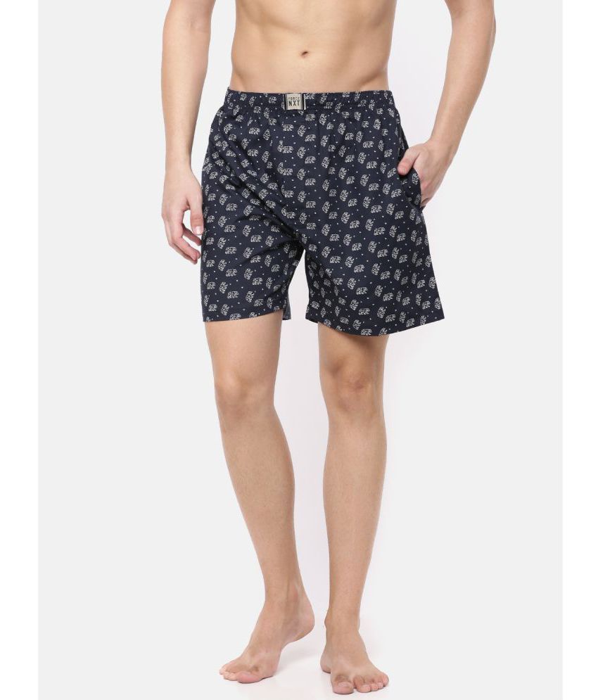     			Force NXT Cotton Men's Boxer- ( Navy )