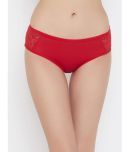 Clovia Cotton Solid Women's Hipster ( Red )