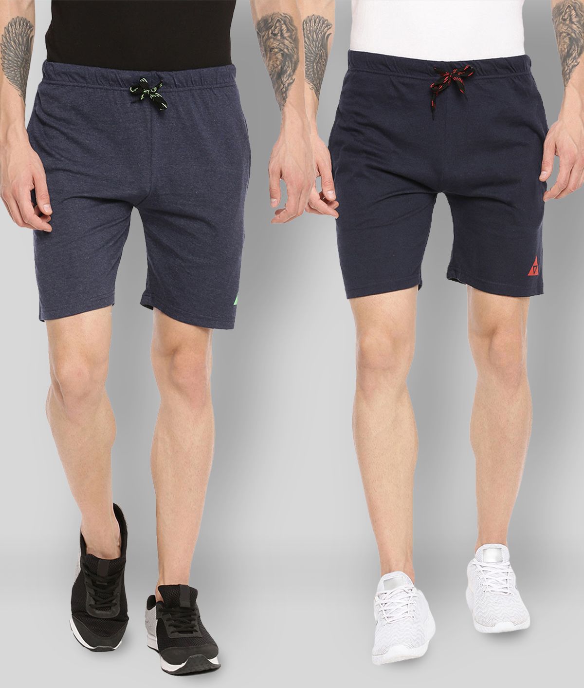     			Ardeur - Cotton Blend Multi Men's Shorts ( Pack of 2 )