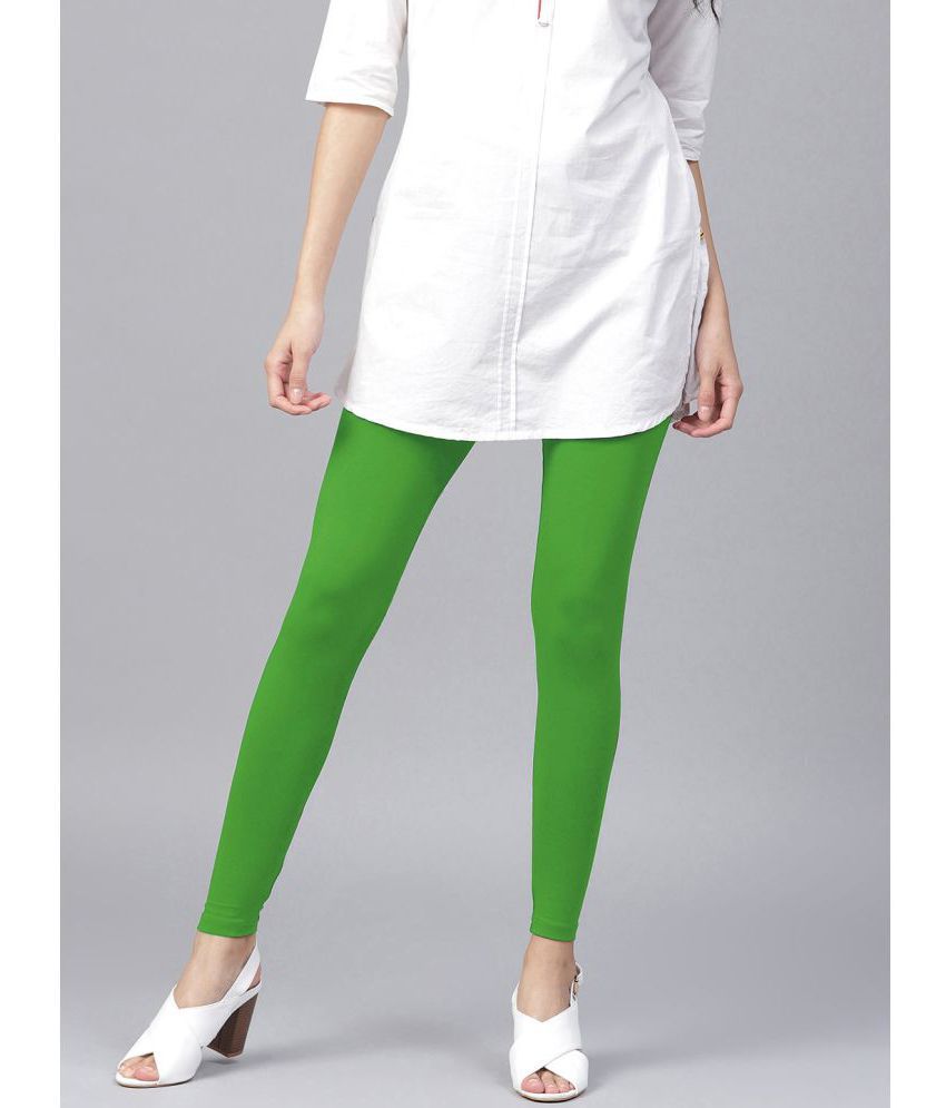     			TCG - Green Cotton Blend Women's Leggings ( Pack of 1 )
