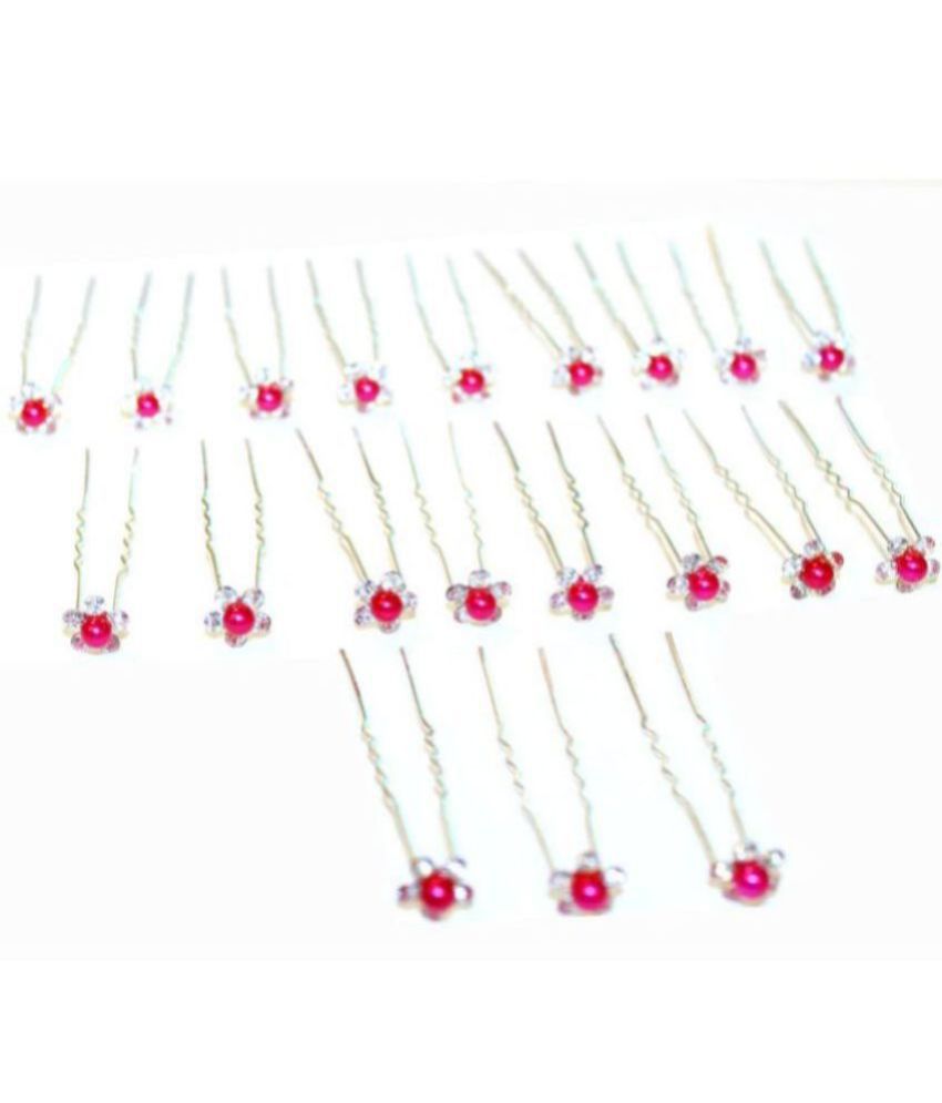     			La Belleza - Pink Women's Hair Pin ( Pack of 1 )