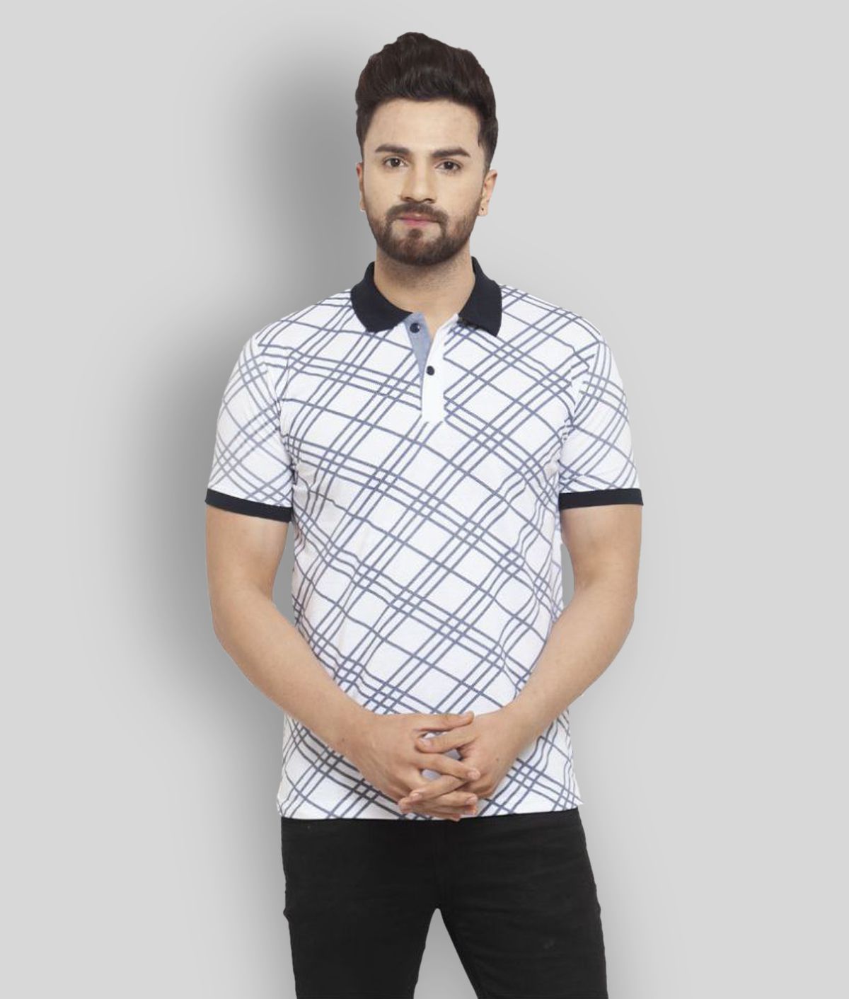     			Wild West - White Cotton Regular Fit Men's Polo T Shirt ( Pack of 1 )