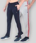 Zeffit - Navy Blue Cotton Blend Men's Trackpants ( Pack of 2 )