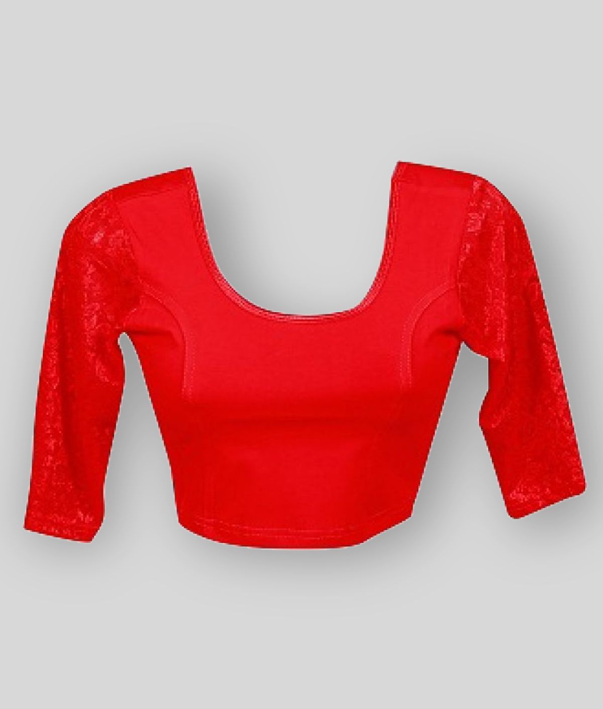 HIMALAYA FASHION - Red Lycra Women's Blouse ( Pack of 1 )