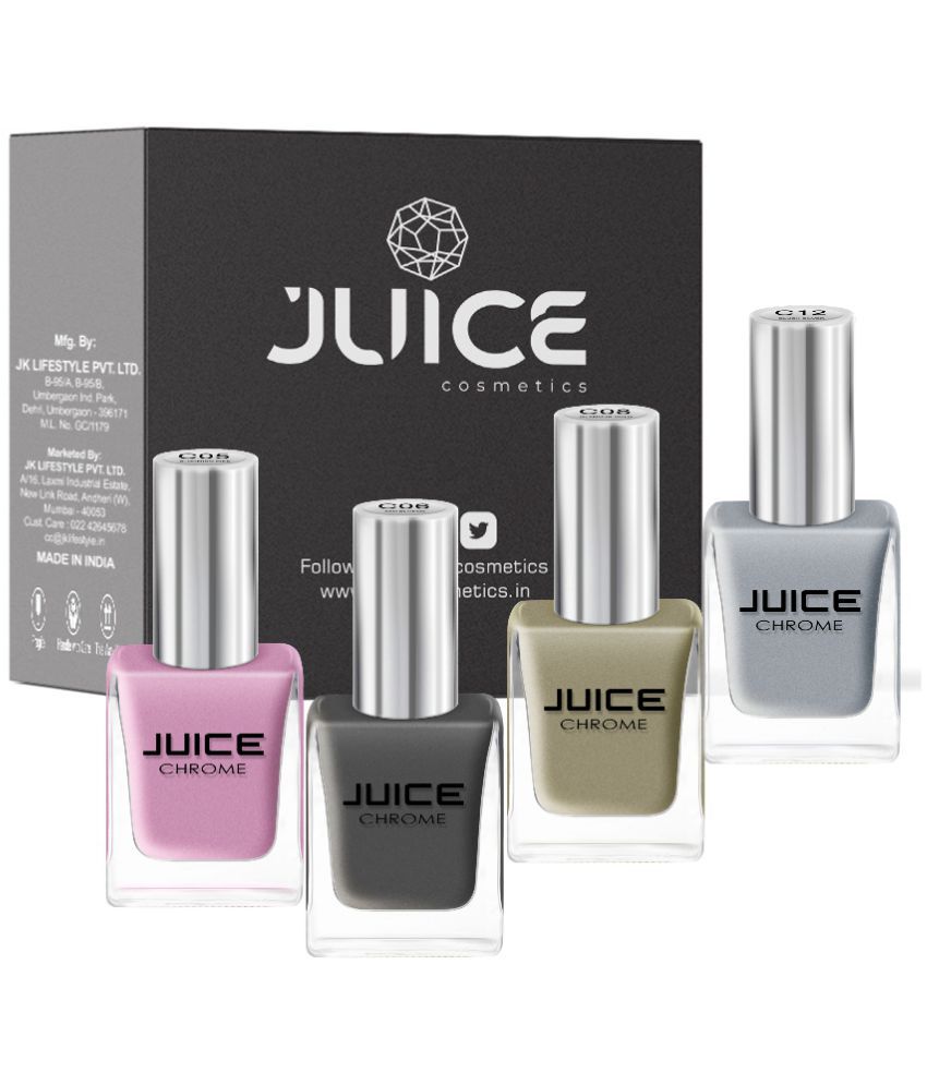     			Juice - Multi Chrome Nail Polish ( Pack of 4 )