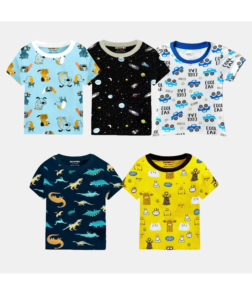     			Kuchipoo - Multi Baby Boy T-Shirt ( Pack of 5 )