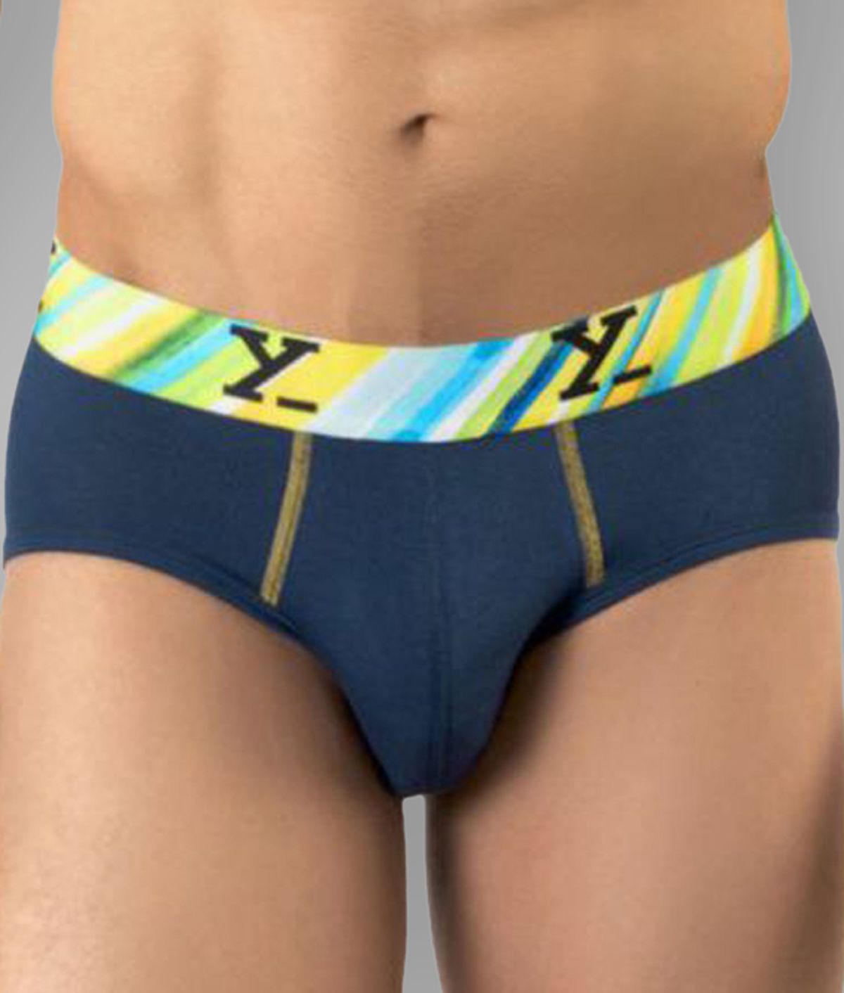 Buy Xyxx Multicolor Cotton Blend Mens Briefs Pack Of 2 Online At