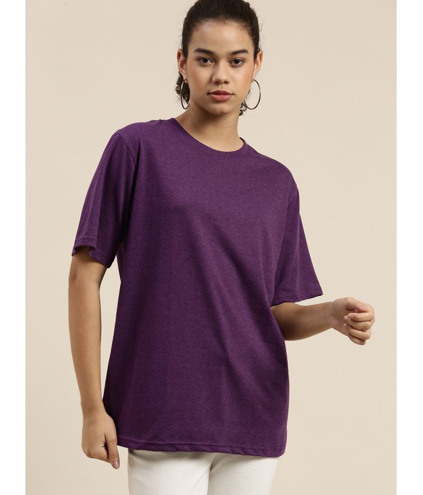     			Dillinger - Purple Cotton Loose Fit Women's T-Shirt ( Pack of 1 )