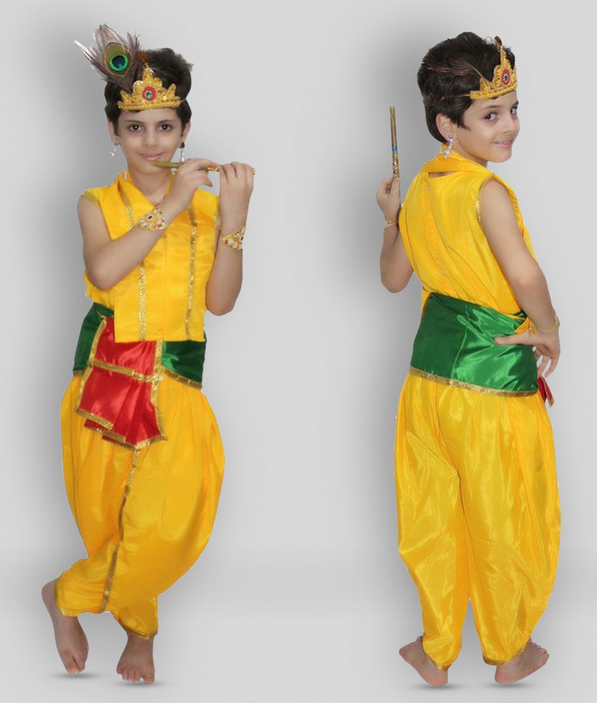 Kaku Fancy Dresses Bal Krishna Costume For Kids Krishnaleela ...