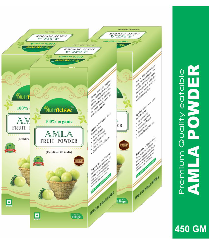     			NutrActive 100% Pure Organic Amla Fruit Powder 450 gm Pack of 3