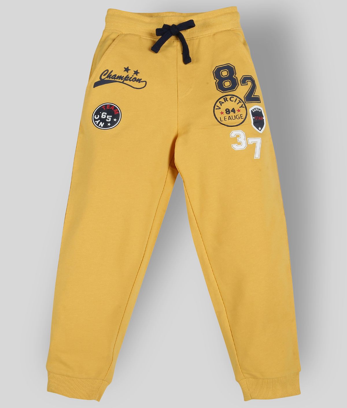     			PLUM TREE Pack of 1 Boys Cotton Trackpant ( Yellow )