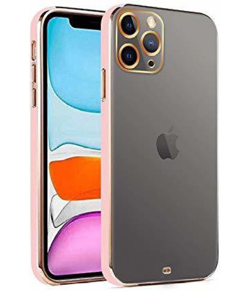     			Artistique - Pink Silicon Silicon Soft cases Compatible For Apple iPhone 11 Pro ( Pack of 1 )