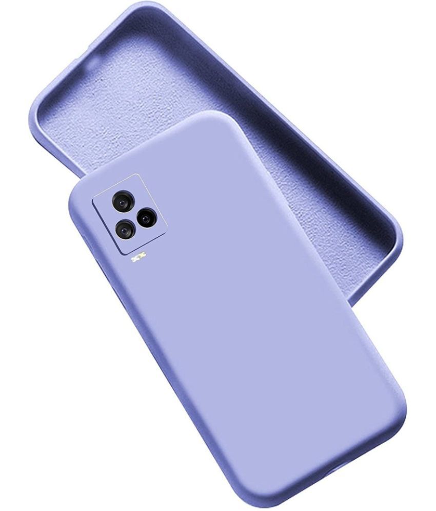    			Artistique - Purple Silicon Hybrid Bumper Covers Compatible For iQOO7 Legend ( Pack of 1 )