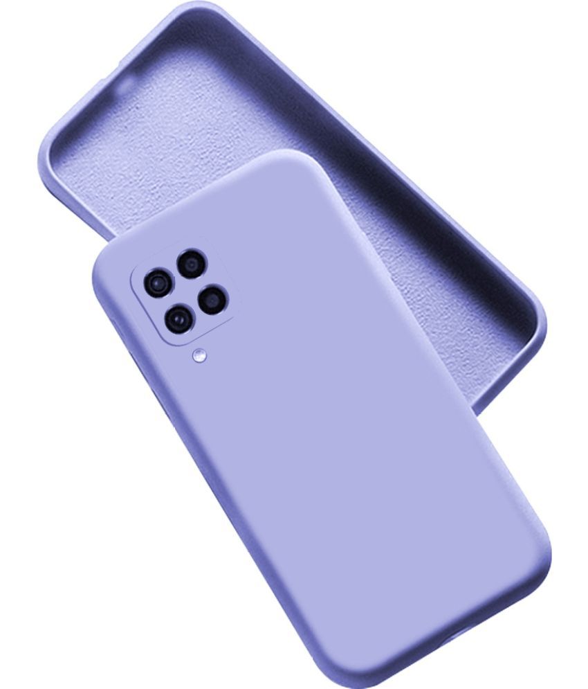     			Artistique - Purple Silicon Silicon Soft cases Compatible For Samsung Galaxy M32 ( Pack of 1 )