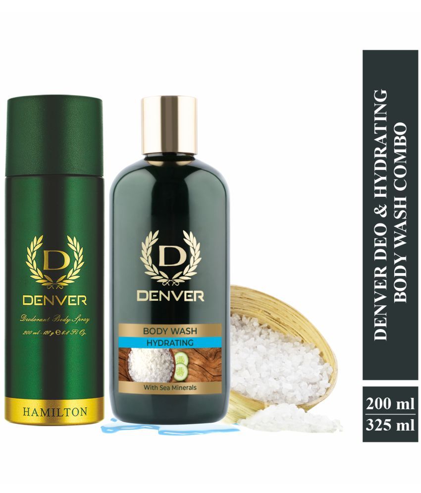     			Denver Hamilton Deodorant - 200ML & Hydrating Body Wash for Men 325ML ( Pack of 2 )