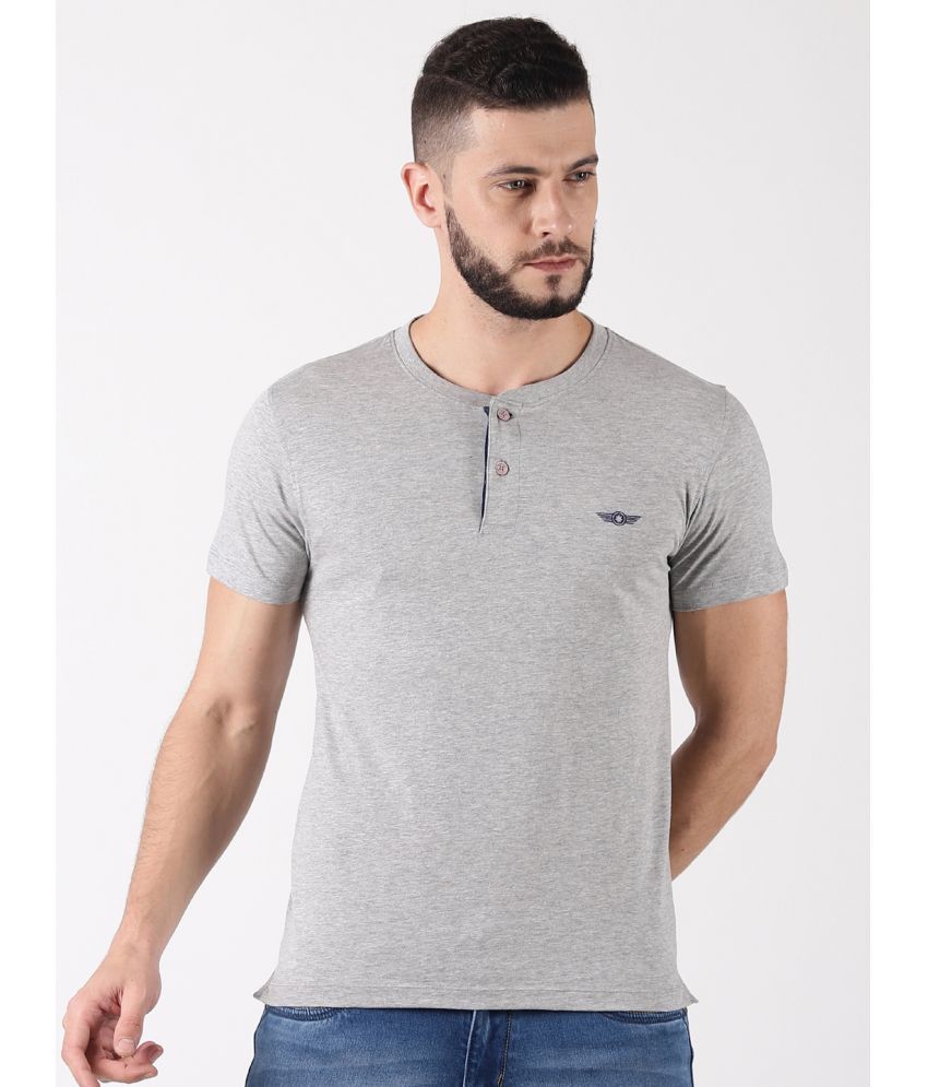     			Force NXT - Grey Cotton Regular Fit Men's T-Shirt ( Pack of 1 )