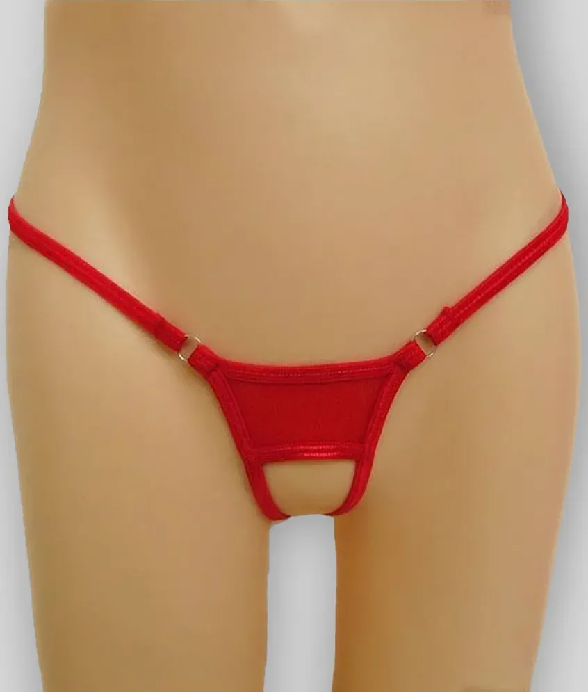 D Naked - Red Cotton Lycra Women's G-Strings ( Pack of 1 ) - Buy D