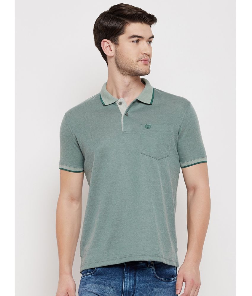     			Duke - Green Cotton Blend Regular Fit Men's Polo T Shirt ( Pack of 1 )