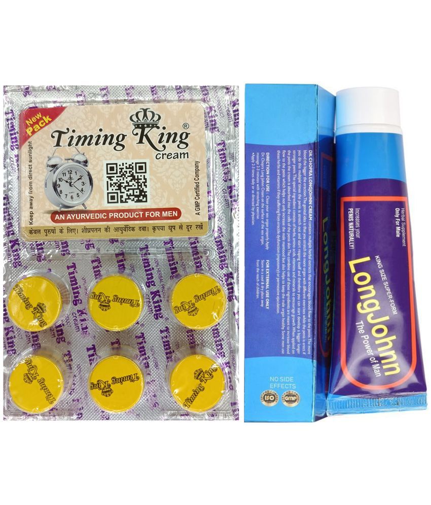     			Timing King Cream 100% Original for Men & Long Johnn Super-Form Cream For Men