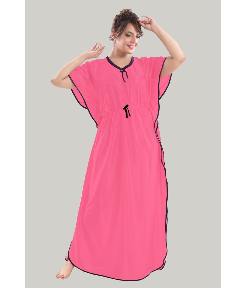     			RRIDHIMA - Multi Color Satin Women's Nightwear Kaftan ( Pack of 1 )