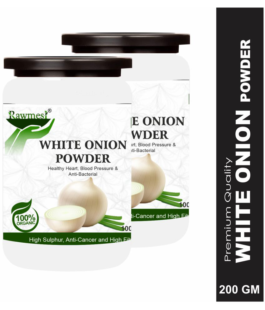     			rawmest 100% Pure White Onion For Blood Pressrue Powder 200 gm Pack Of 2
