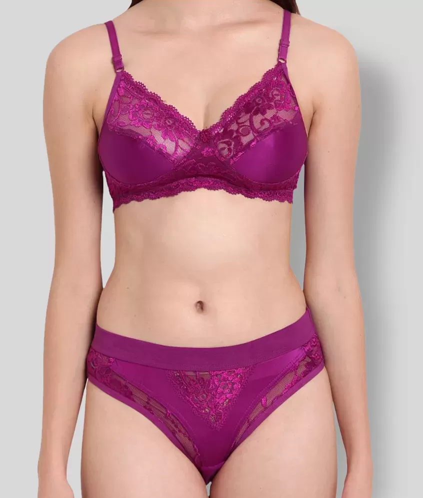 Elina Net/Mesh Bra and Panty Set - Single - Buy Elina Net/Mesh Bra and  Panty Set - Single Online at Best Prices in India on Snapdeal