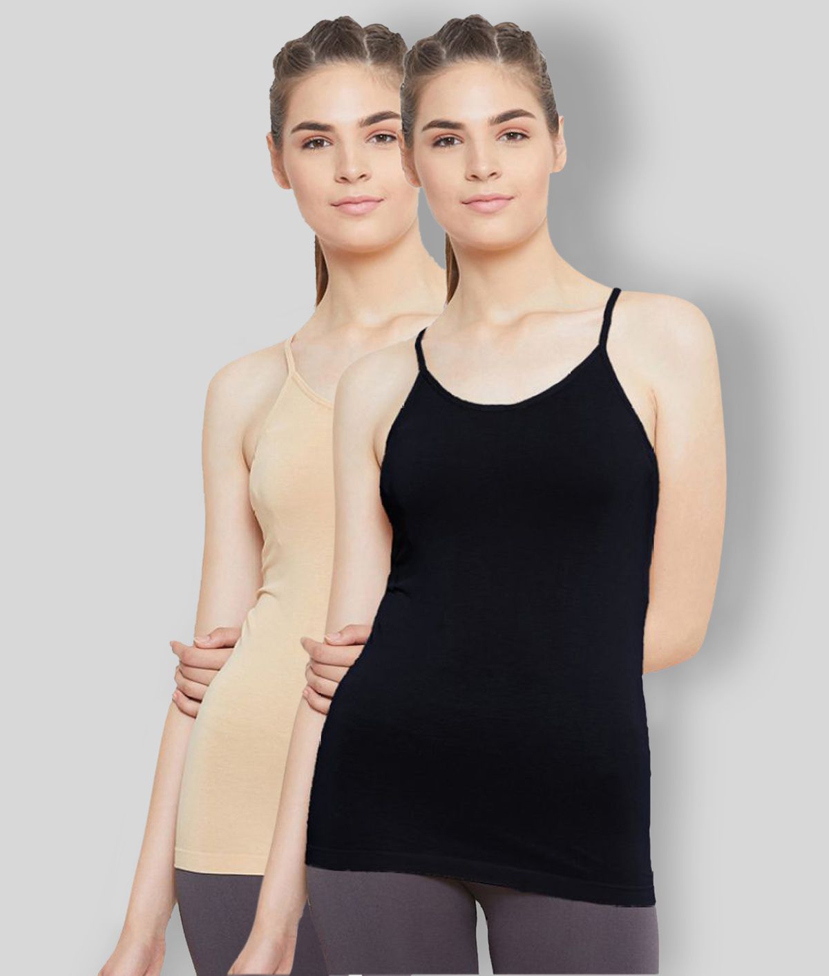     			Outflits Cotton Shaping Camisols Shapewear - Pack of 2