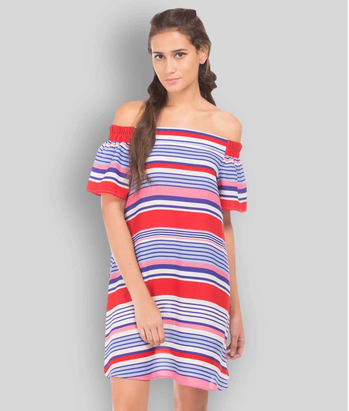     			Sugr - Multicolor Polyester Women's Shift Dress ( Pack of 1 )