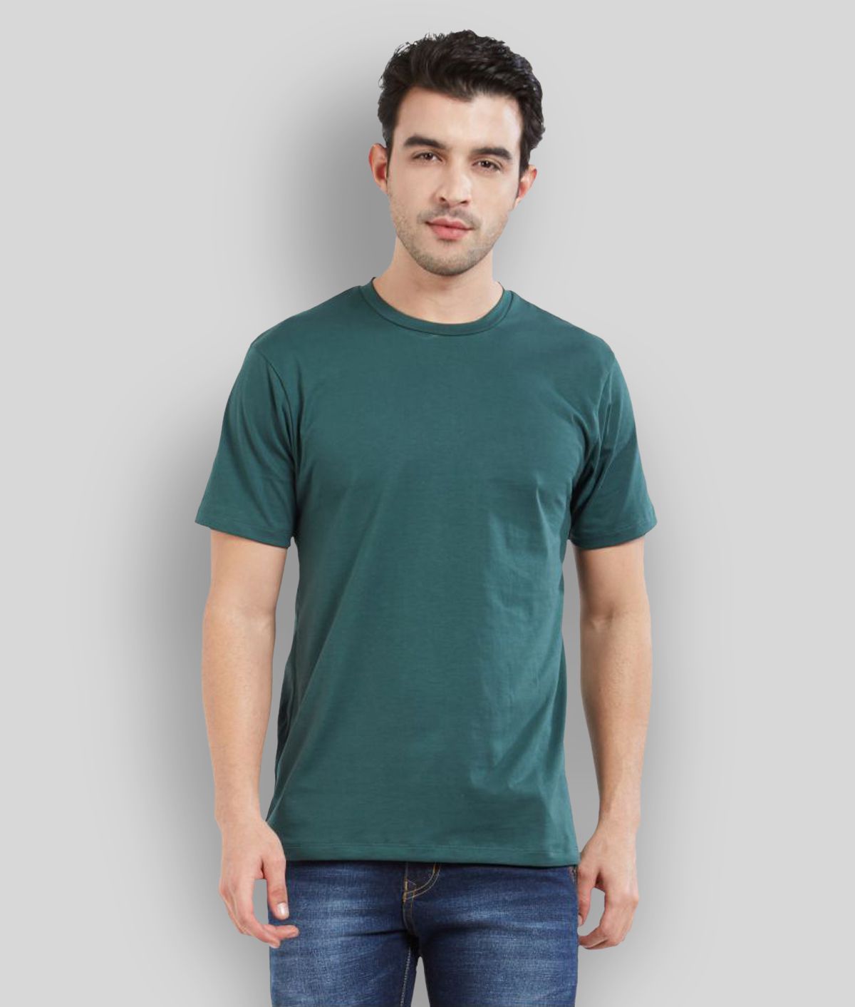     			XYXX - Green Cotton Slim Fit Men's T-Shirt ( Pack of 1 )