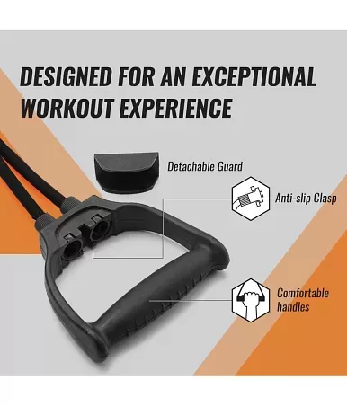Buy Single Toning Resistance Tube Pull Rope Exercise Band for Stretching,  Workout, Home Gym and Toning with Grip D Shaped Foam Handles for Men and  Women Online at Best Price in India 