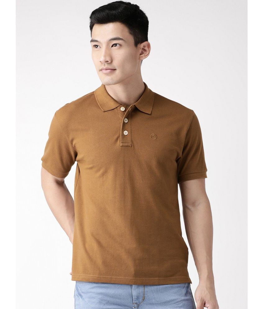     			Chkokko - Brown Cotton Blend Slim Fit Men's Polo T Shirt ( Pack of 1 )