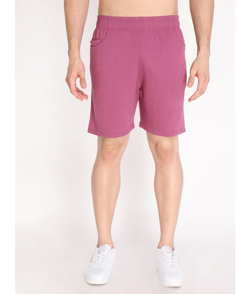     			Chkokko - Purple Cotton Men's Running Shorts ( Pack of 1 )