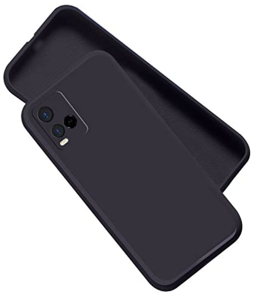     			Doyen Creations - Black Silicon Silicon Soft cases Compatible For Vivo Y33s ( Pack of 1 )
