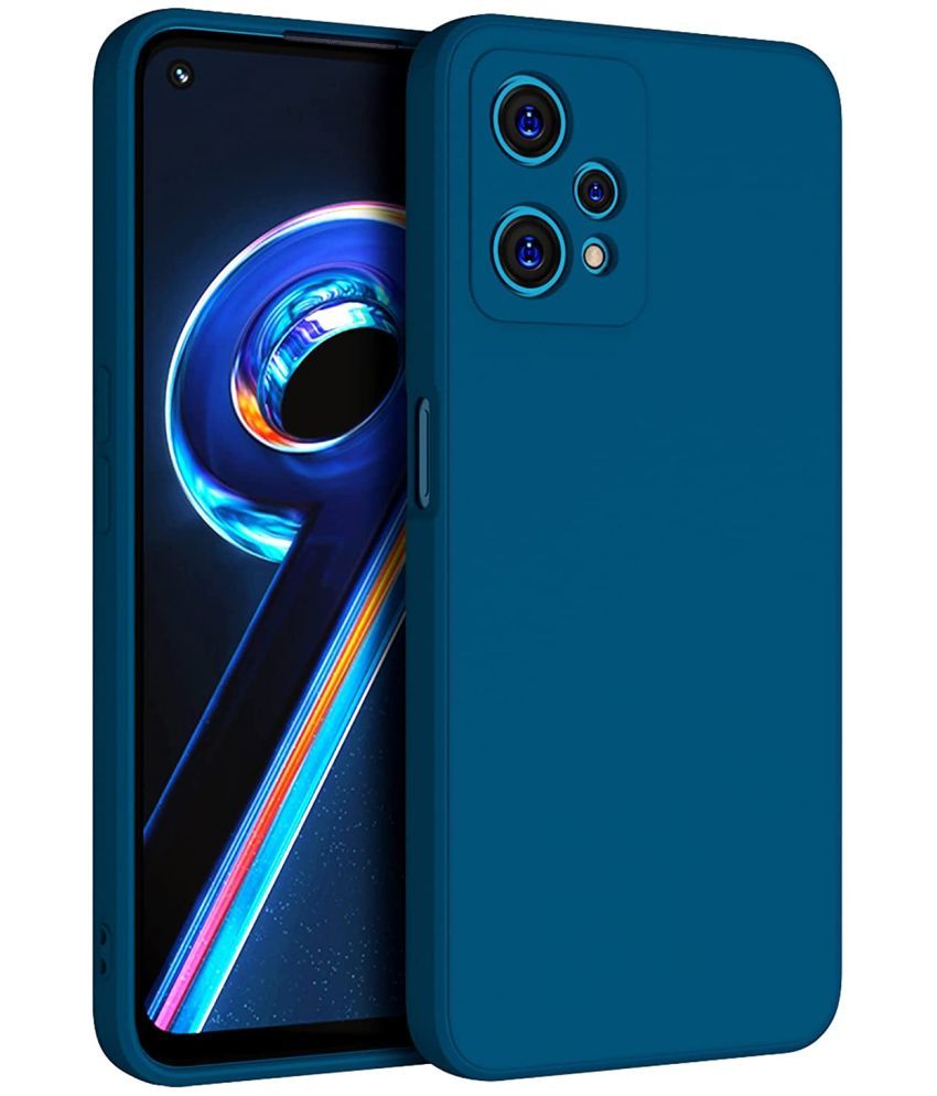     			Doyen Creations - Blue Silicon Silicon Soft cases Compatible For Realme 9 Pro ( Pack of 1 )