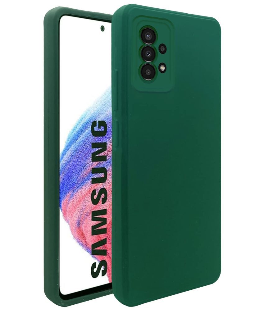    			Doyen Creations - Green Silicon Silicon Soft cases Compatible For Samsung Galaxy A53 5g ( Pack of 1 )