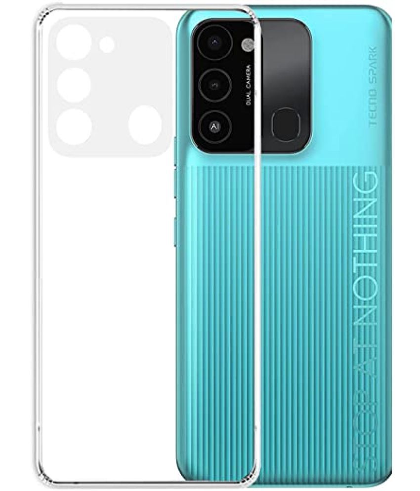     			Doyen Creations - Transparent Silicon Silicon Soft cases Compatible For Tecno Spark Go 2022 ( Pack of 1 )