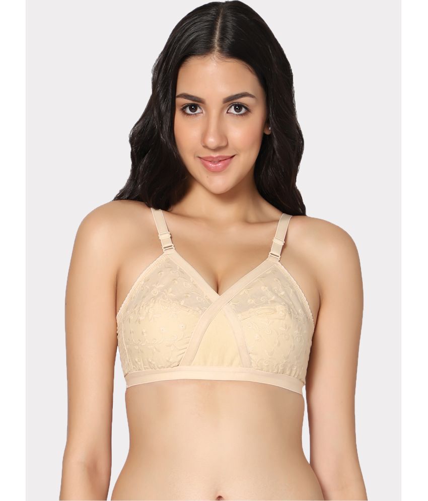     			IN CARE LINGERIE - Beige Cotton Non Padded Women's Everyday Bra ( Pack of 1 )