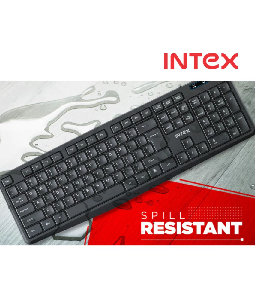 Intex Black USB Wired Keyboard Mouse Combo Buy Intex Black USB
