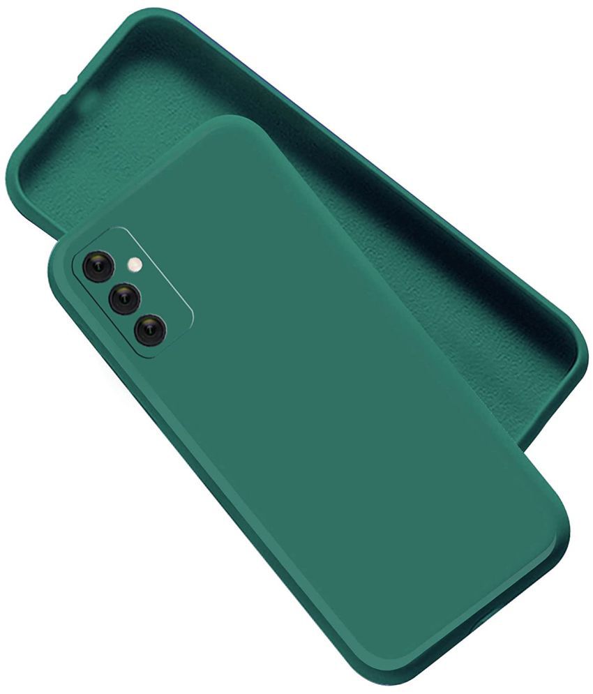     			Kosher Traders - Green Silicon Silicon Soft cases Compatible For Samsung Galaxy F23 5g ( Pack of 1 )
