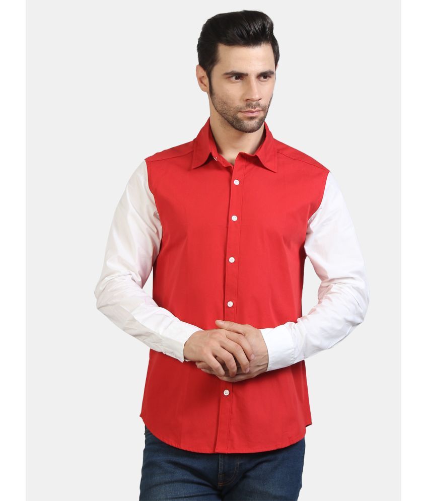     			Life Roads - Red Cotton Slim Fit Men's Casual Shirt ( Pack of 1 )