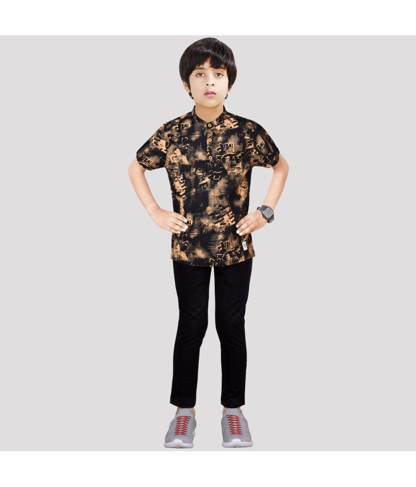     			Made In The Shade - Black Cotton Boys Shirt & Pants ( Pack of 1 )