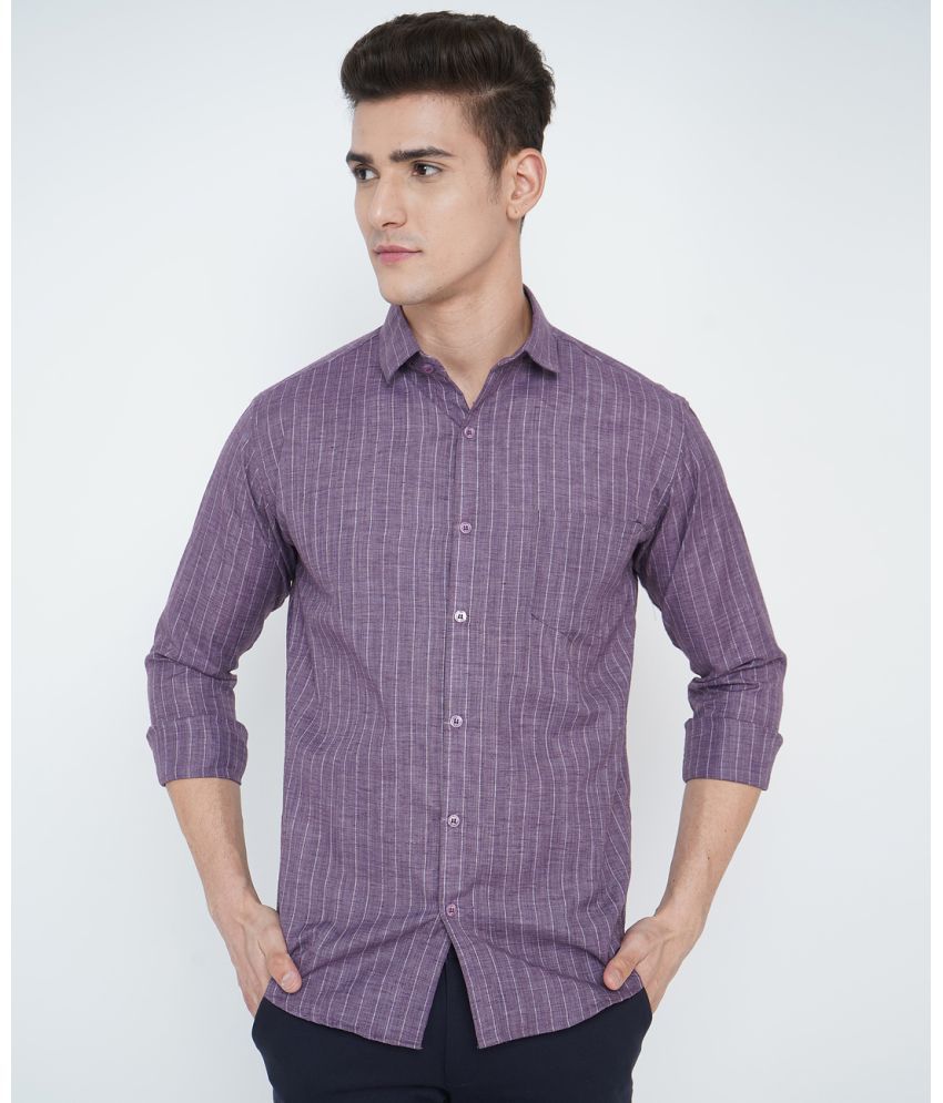     			VERTUSY - Purple Cotton Regular Fit Men's Casual Shirt ( Pack of 1 )