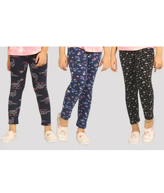 StyleStone Multi Cotton Blend Girls Leggings Pack of 2 Buy