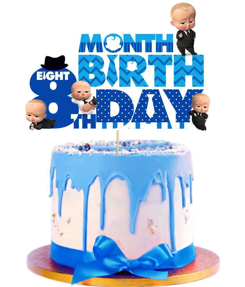     			Boss Baby Month Cake Topper (8th Month)