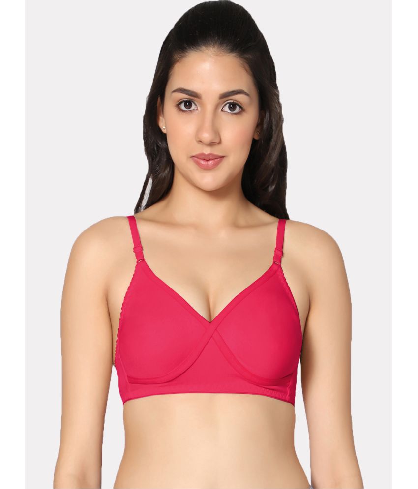     			IN CARE LINGERIE - Magenta Cotton Non Padded Women's Everyday Bra ( Pack of 1 )
