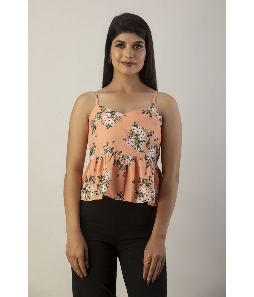     			JAIPUR VASTRA - Peach Polyester Women's Peplum Top ( Pack of 1 )