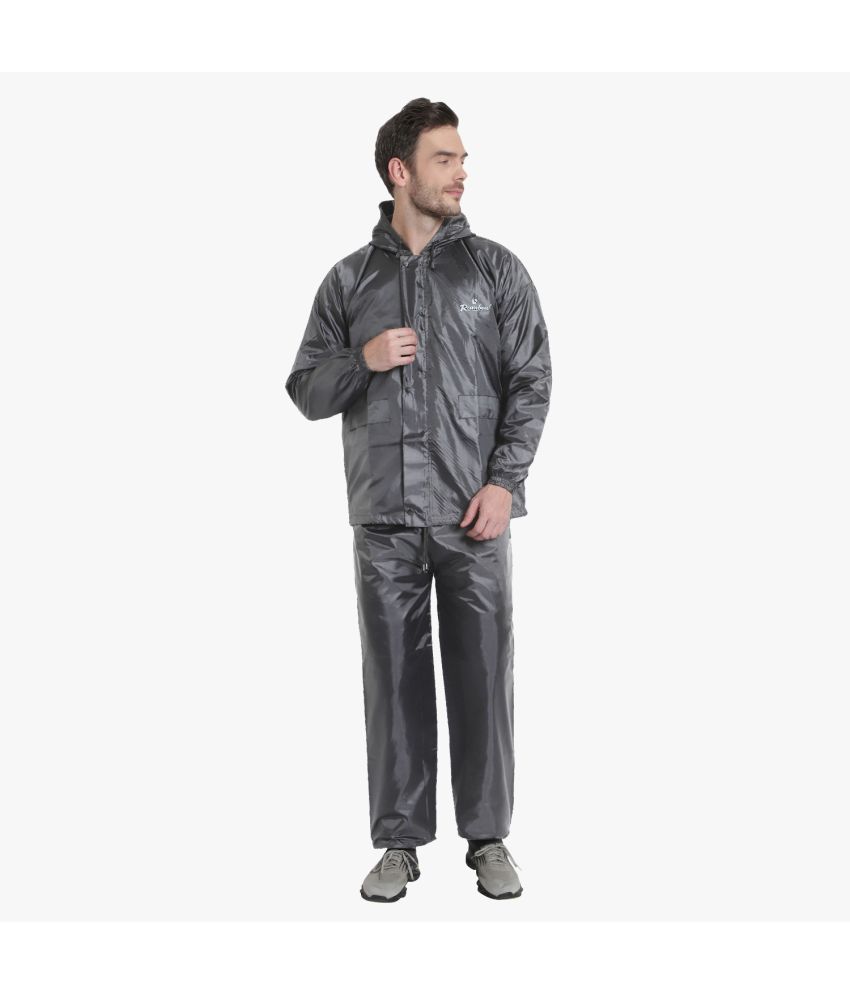     			KYODO - Grey Polyester Men's Raincoat ( Pack of 1 )