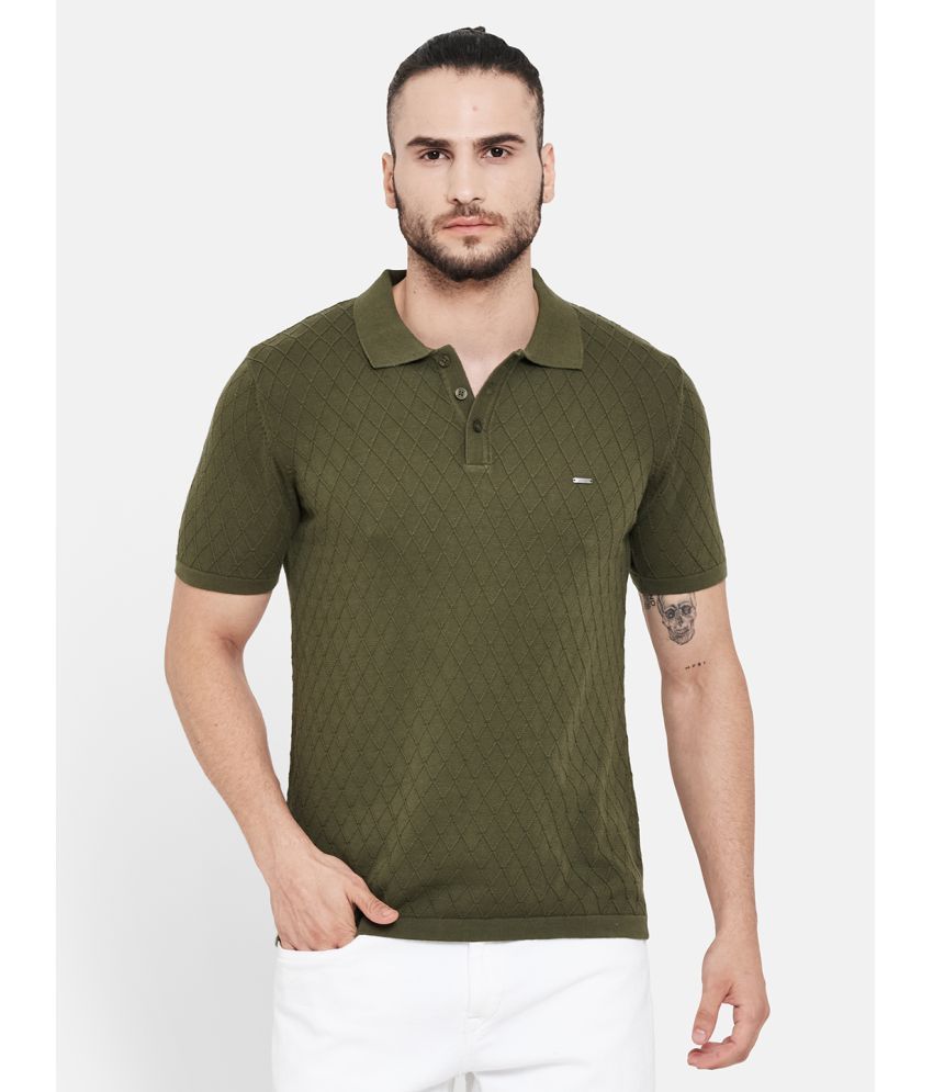     			Duke - Green Cotton Blend Slim Fit Men's Polo T Shirt ( Pack of 1 )