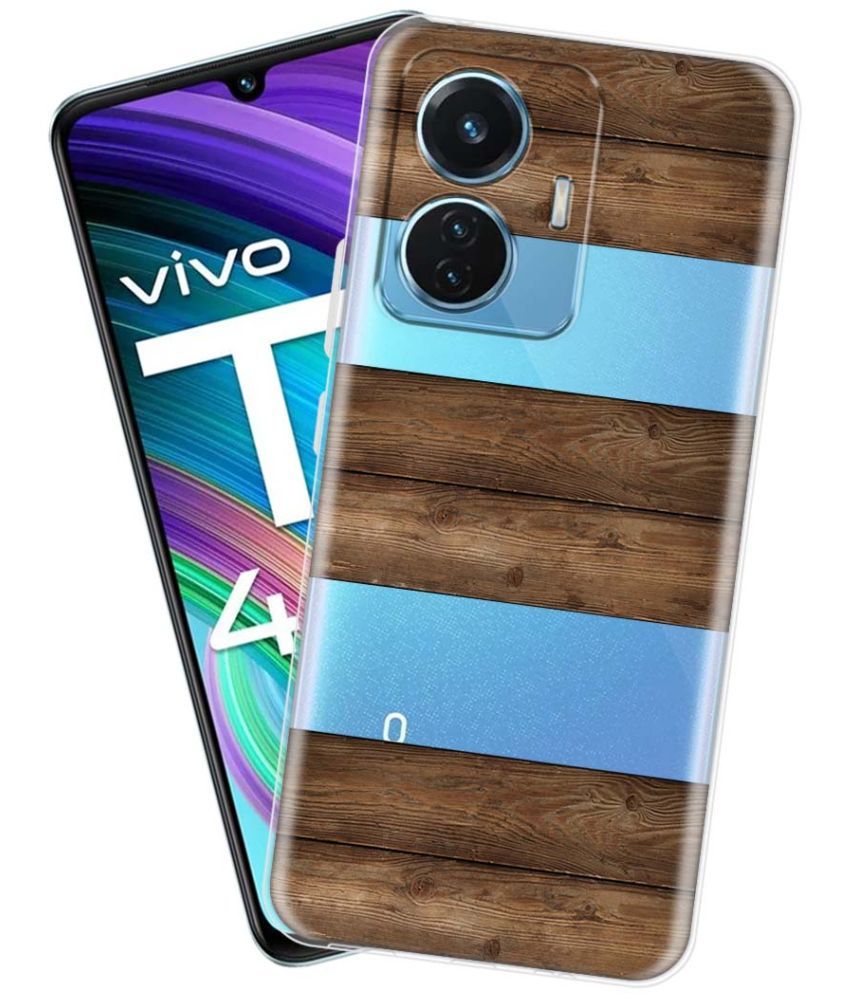     			NBOX - Multicolor Silicon Printed Back Cover Compatible For Vivo T1 44W ( Pack of 1 )