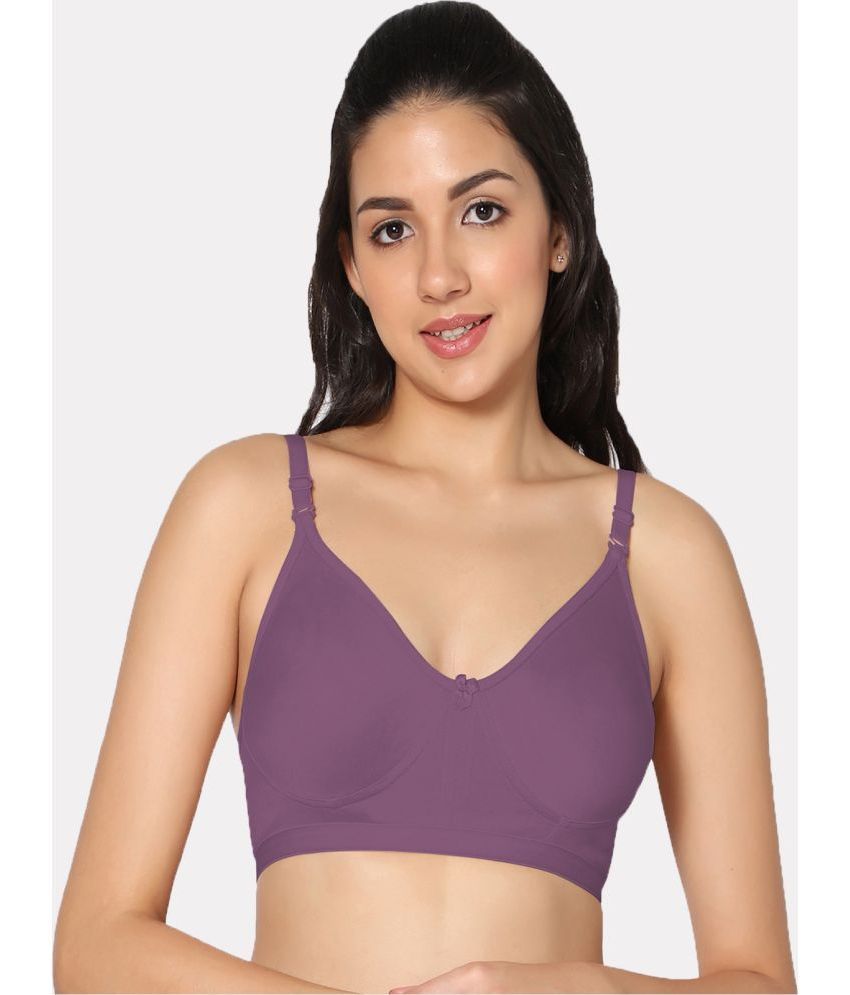     			IN CARE LINGERIE Cotton Non Padded Women's T-Shirt Bra ( Wine )